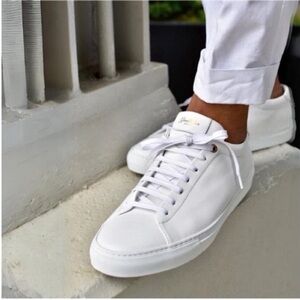 Good Man Brand Shoes NWT Edge Lo Top Nappa Leather Sneakers White size 8.5